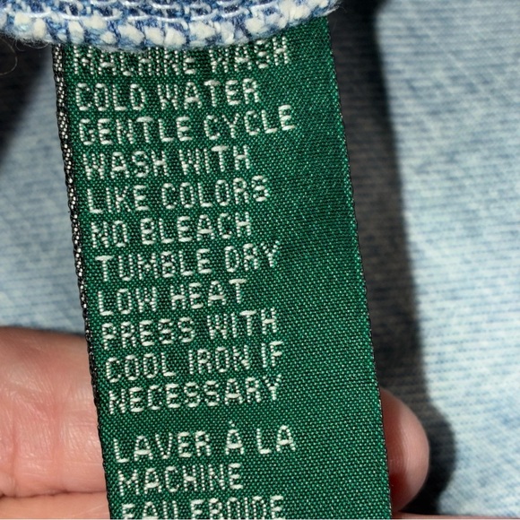 Lauren Ralph Lauren Petite Denim Chore Barn Jacket Small Vintage 80’s 90’s - Picture 12 of 12